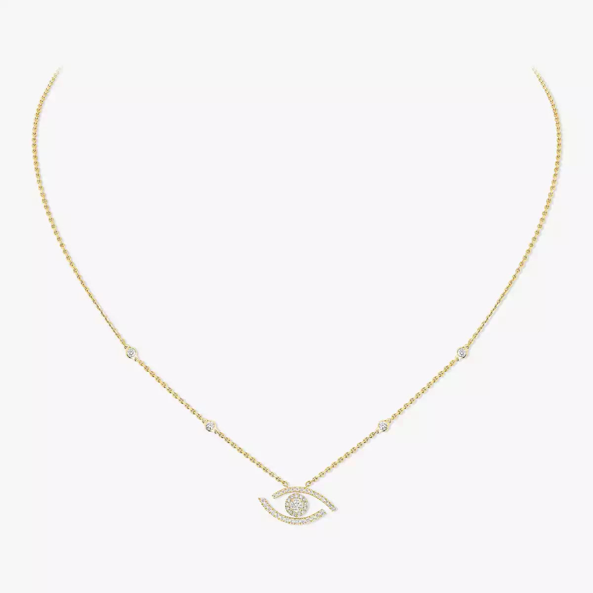 [Legend]PAVÉ DIAMOND LUCKY EYE NECKLACE