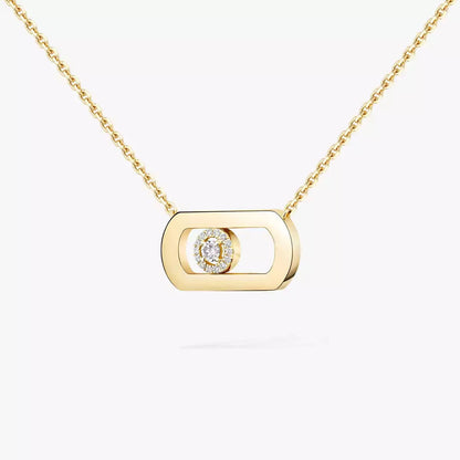 [Legend]LARGE MOVE PENDANT SINGLE DIAMOND NECKLACE