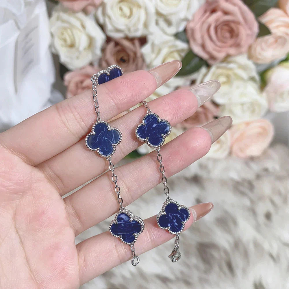 [Legend]LUCKY CLOVER 5-MOTIF BRACELET - PIETERSITE COLLECTION
