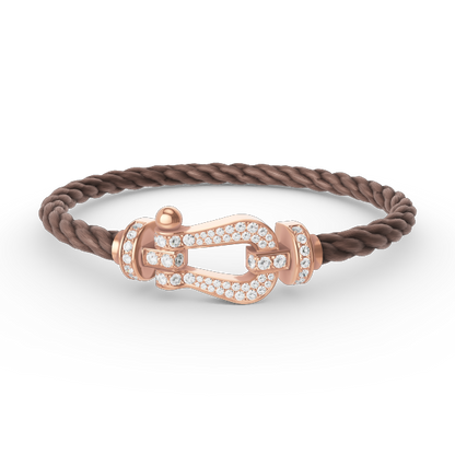 [Legend]FORCE LARGE HORSESHOE FULL DIAMOND BRACELET - ROSE GOLD
