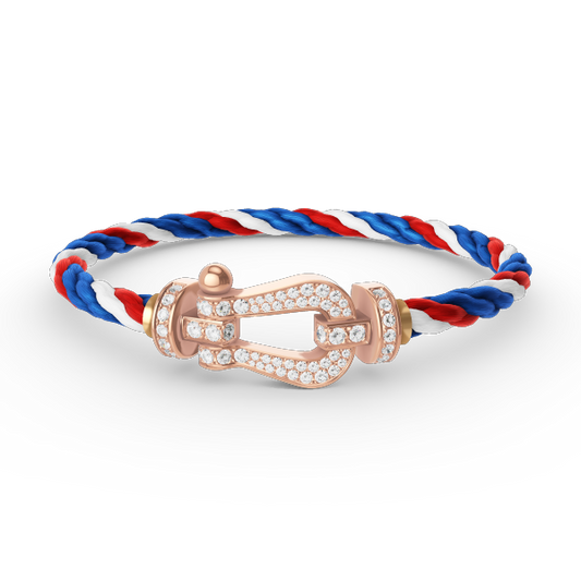 [Legend]FORCE LARGE HORSESHOE FULL DIAMOND BRACELET - ROSE GOLD