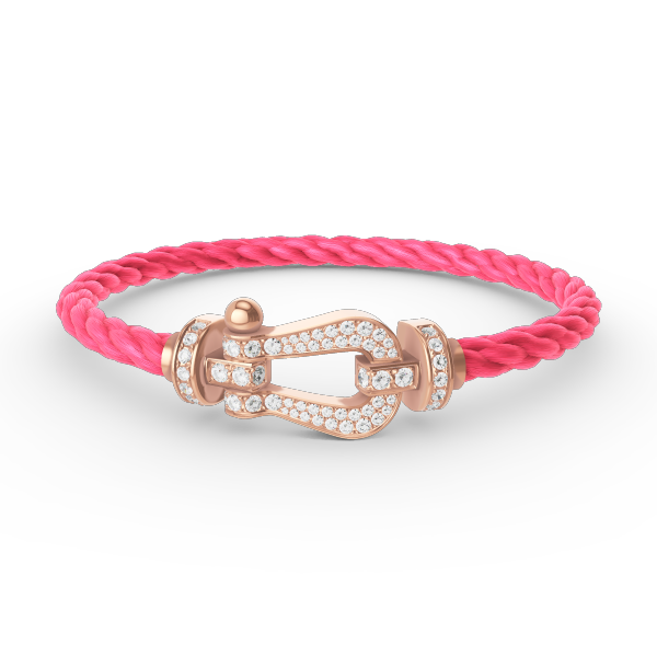 [Legend]FORCE LARGE HORSESHOE FULL DIAMOND BRACELET - ROSE GOLD