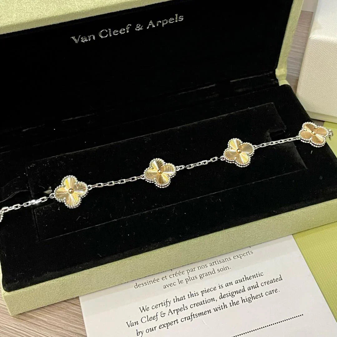 [Legend]LUCKY CLOVER 5-MOTIF BRACELET - LASER COLLECTION