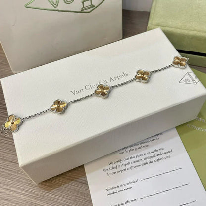 [Legend]LUCKY CLOVER 5-MOTIF BRACELET - LASER COLLECTION