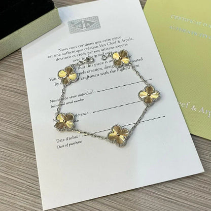 [Legend]LUCKY CLOVER 5-MOTIF BRACELET - LASER COLLECTION