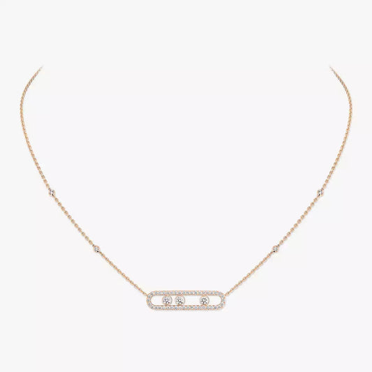 [Legend]MOVE PAVÉ FULL DIAMOND NECKLACE