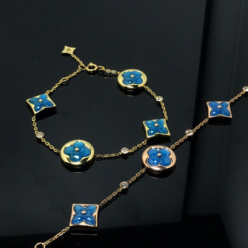 [Legend]STAR AND SUN 4 MOTIF BLUE BRACELET