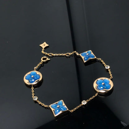 [Legend]STAR AND SUN 4 MOTIF BLUE BRACELET