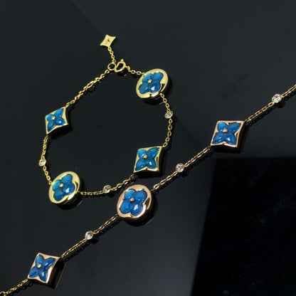 [Legend]STAR AND SUN 4 MOTIF BLUE BRACELET