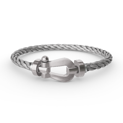 [Legend]FORCE LARGE HORSESHOE BRACELET - WHITE GOLD