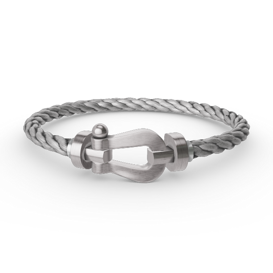 [Legend]FORCE LARGE HORSESHOE BRACELET - WHITE GOLD