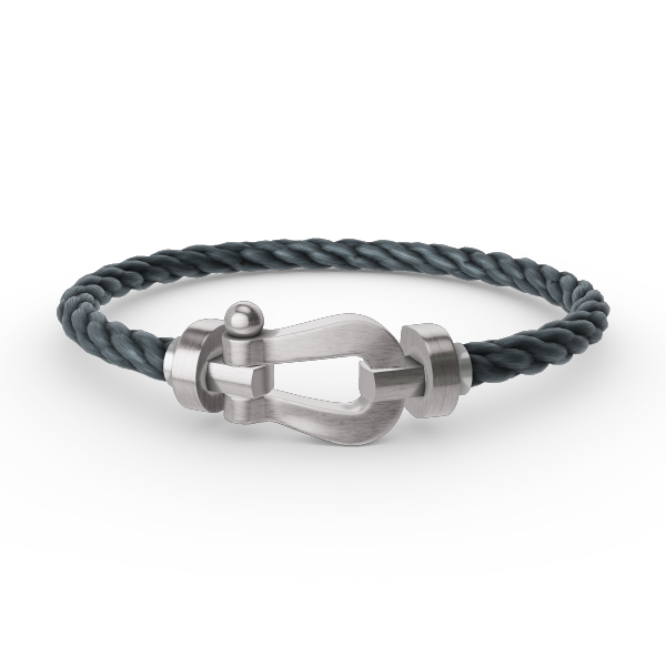 [Legend]FORCE LARGE HORSESHOE BRACELET - WHITE GOLD