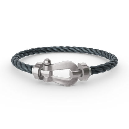 [Legend]FORCE LARGE HORSESHOE BRACELET - WHITE GOLD