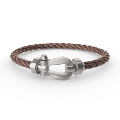 [Legend]FORCE LARGE HORSESHOE BRACELET - WHITE GOLD