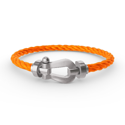 [Legend]FORCE LARGE HORSESHOE BRACELET - WHITE GOLD