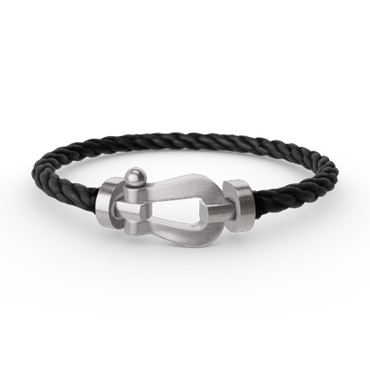 [Legend]FORCE LARGE HORSESHOE BRACELET - WHITE GOLD