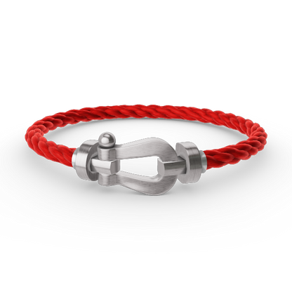 [Legend]FORCE LARGE HORSESHOE BRACELET - WHITE GOLD