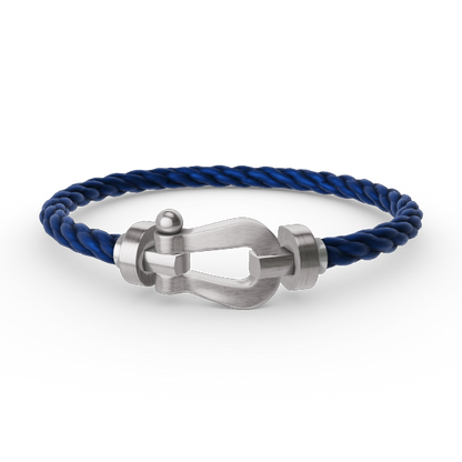 [Legend]FORCE LARGE HORSESHOE BRACELET - WHITE GOLD