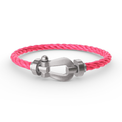 [Legend]FORCE LARGE HORSESHOE BRACELET - WHITE GOLD