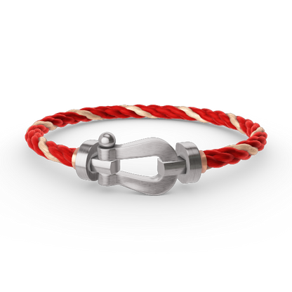 [Legend]FORCE LARGE HORSESHOE BRACELET - WHITE GOLD