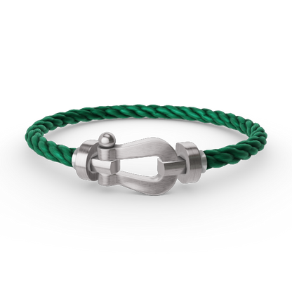 [Legend]FORCE LARGE HORSESHOE BRACELET - WHITE GOLD