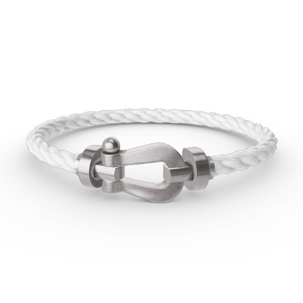 [Legend]FORCE LARGE HORSESHOE BRACELET - WHITE GOLD