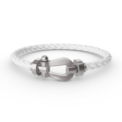 [Legend]FORCE LARGE HORSESHOE BRACELET - WHITE GOLD